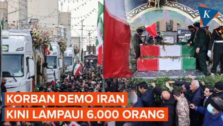 Di Tengah Ketegangan Iran-AS, Korban Tewas Demo Capai 6.126 Orang