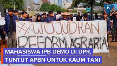 Demo di DPR, Mahasiswa IPB Bawa 5 Tuntutan di Hari Tani Nasional