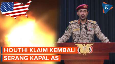 Houthi Klaim Serang Kapal Kargo Militer AS di Teluk Aden 