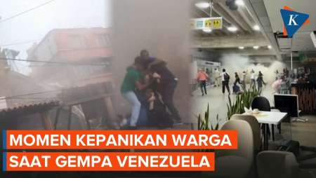 Rekaman Video Kepanikan Di Caracas Saat Gempa Besar Guncang Venezuela