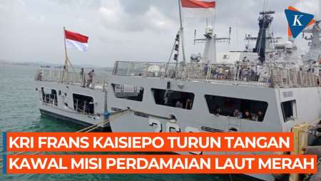 KRI Frans Kaisiepo Turut Andil dalam Perdamaian di Laut Merah, Sniper dan Senjata Ringan Disiagakan