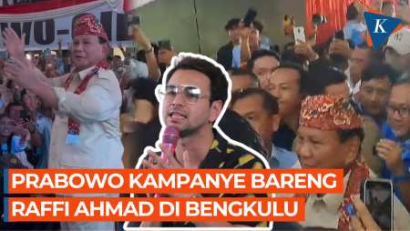 Prabowo Kampanye Ditemani Raffi Ahmad, Joget di Antara Keriuhan