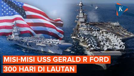 Dari Venezuela Hingga Iran! Ini Misi Yang Libatkan USS Gerald R. Ford Lebih Dari 300 Hari
