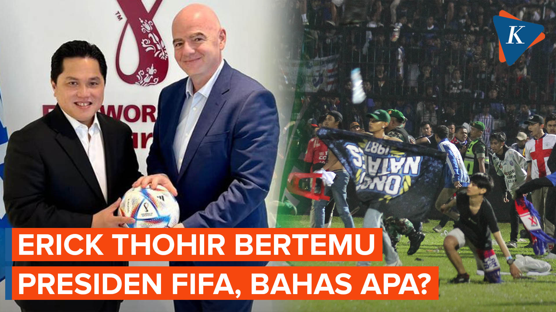 Isi Pertemuan Erick Thohir dan Presiden FIFA Usai Tragedi Kanjuruhan