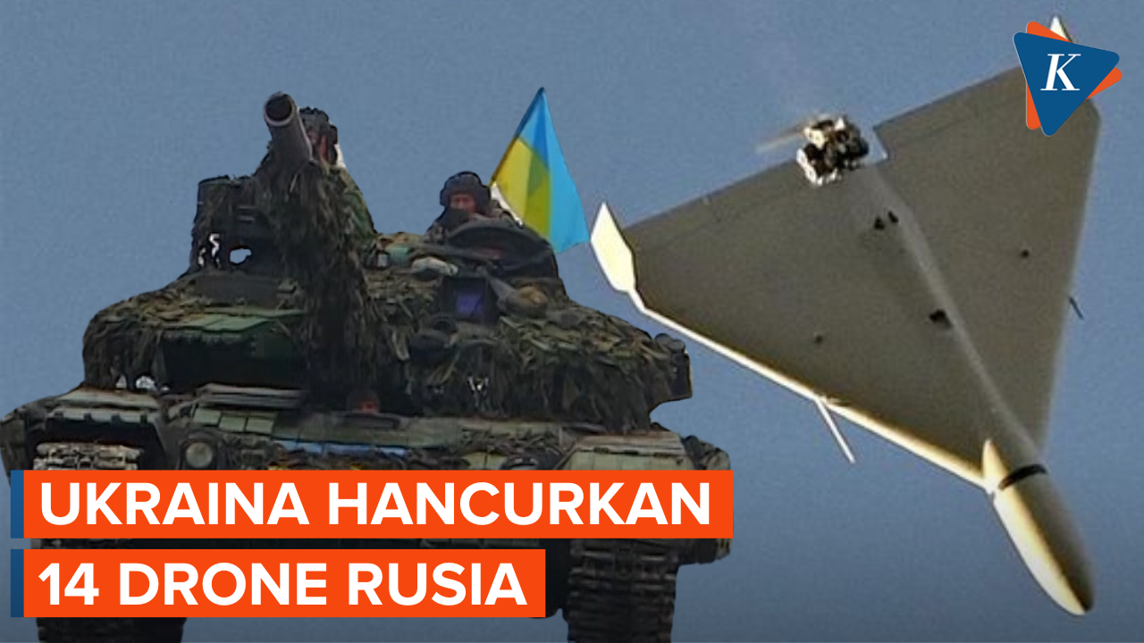 Ukraina Klaim Hancurkan 14 Drone Rusia dalam Satu Malam