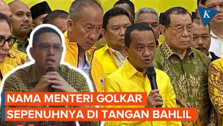 Usulan Nama Menteri dari Golkar Ada di Tangan Bahlil Lahadalia 