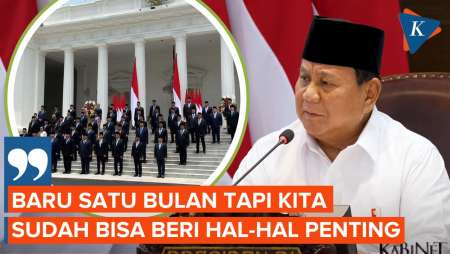 Prabowo Klaim Banyak Hal Positif 1 Bulan Usai Dirinya Jadi Presiden, Apa Saja?