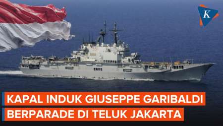 Kapal Induk Giuseppe Garibaldi Bakal Berparade di Teluk Jakarta, Disaksikan Prabowo