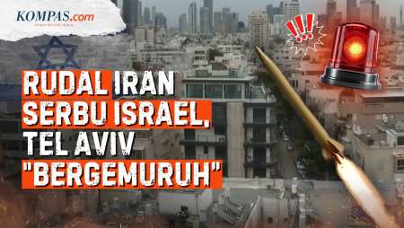 Detik-detik Sirene Di Tel Aviv Meraung Saat Rudal Iran Datang