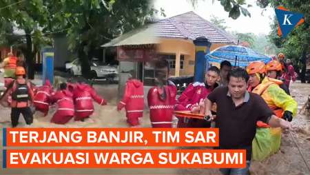 Terjang Banjir! Tima SAR Evakuasi Warga, Sukabumi Tanggap Darurat Bencana