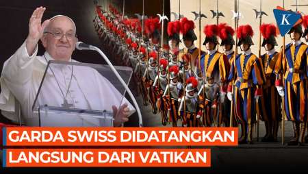 Selain Paspampres, Paus Fransiskus Juga Dikawal Garda Swiss dari Vatikan