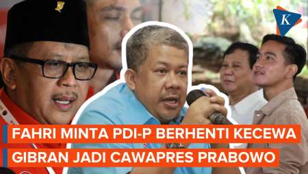 Fahri Hamzah: Kekecewaan PDI-P Harus Dihentikan