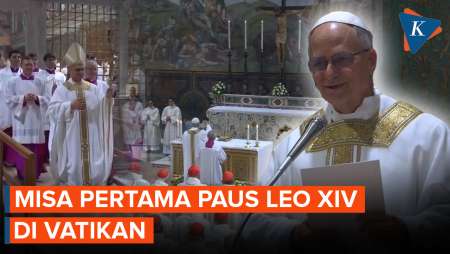 Momen Paus Leo XIV Pimpin Misa Perdana