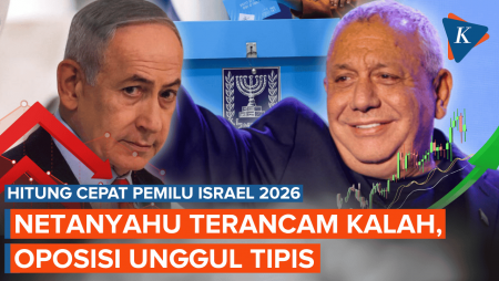 Hasil Hitung Cepat Pemilu Israel 2026, Oposisi Unggul Tipis, Netanyahu Terancam Kalah?
