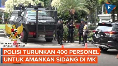 Kepolisian Turunkan 400 Personel Amankan Sidang Sengketa Hasil Pemilu 2024 di MK