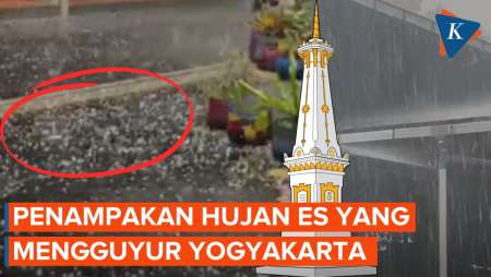 Yogyakarta Alami Hujan Es! Ukurannya Mencapai Setengah Kelereng