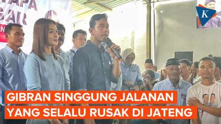 Gibran Bandingkan Jalanan Jateng yang Rusak, tapi di Solo Halus