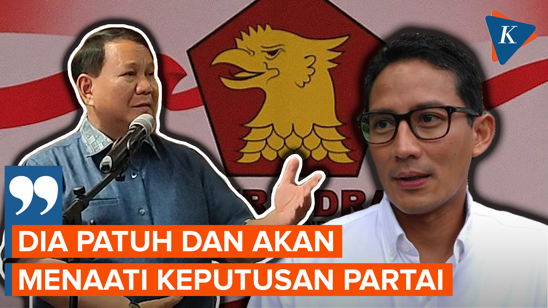 Respons Prabowo soal Sandiaga Uno yang Dijodohkan dengan Anies Baswedan