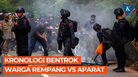 Kronologi Bentrokan Warga dengan Aparat di Rempang