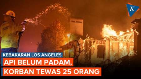 Korban Tewas Kebakaran Los Angeles Jadi 25 Orang, Api Belum Padam