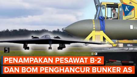 Penampakan Pesawat B-2 dan Bom Penghancur Bunker yang Bisa Tembus Situs Nuklir Iran