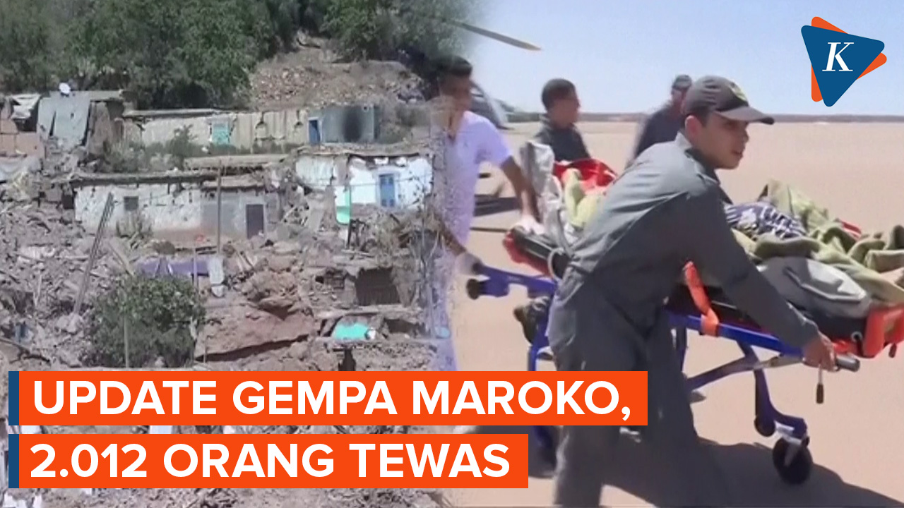 Korban Tewas Gempa Maroko Bertambah Jadi 2 012 Orang