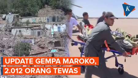 Korban Tewas Gempa Maroko Bertambah Jadi 2.012 Orang