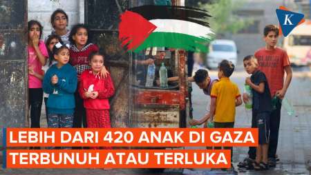 Lebih dari 420 Anak Meninggal atau Terluka di Gaza Setiap Harinya