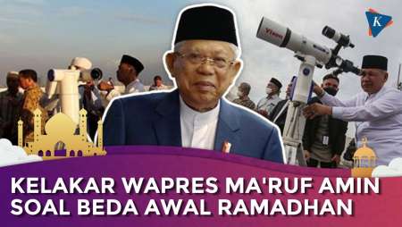 Ma'ruf Amin: Jangan Waktu Puasa Ikut Belakang, Giliran Lebaran Ikut yang Lebih Dulu