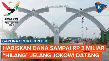 Janggal! Gapura Sport Center Habiskan 3 Miliar, Dirobohkan Jelang Jokowi Datang