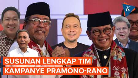 Formasi Lengkap Tim Kampanye Pramono-Rano, Ada Zaenab dan Sarah....