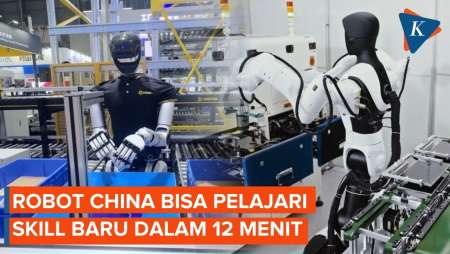Robot Humanoid China Langsung Kerja di Pabrik! Bisa Pelajari Skill Baru Cuma 12 Menit