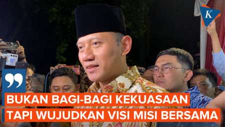 AHY Ungkap Isi Pertemuan Hasil Pemilu dengan Prabowo dan Petinggi Partai