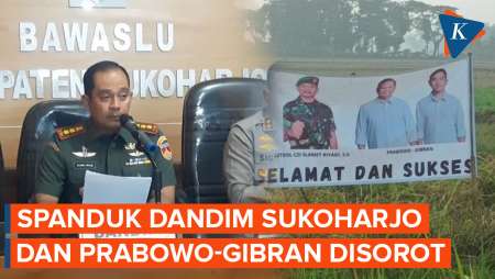 Teka-teki Pemasang Spanduk Bergambar Dandim Sukoharjo dengan Prabowo-Gibran