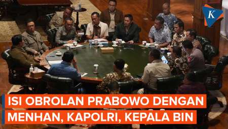Terungkap! Isi Obrolan Saat Prabowo Panggil Menhan, Kapolri, Hingga Kepala BIN Ke Hambalang