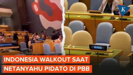 Indonesia Walkout Saat Netanyahu Naik ke Mimbar Sidang Umum PBB