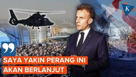 Macron Siapkan Militer Perancis Hadapi Perang Panjang di Timur Tengah
