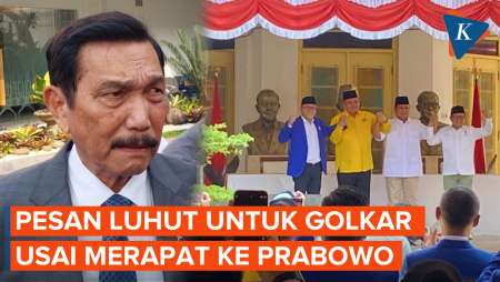 Golkar Dukung Prabowo, Luhut: Itu Bagus, Enggak Ada Masalah