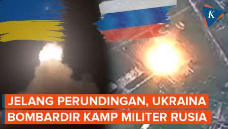 Jelang Perundingan Damai, Ukraina Bombardir Pangkalan Militer Rusia