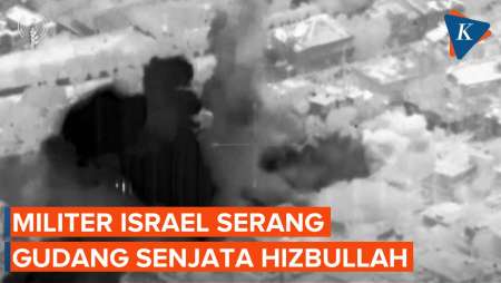 Detik-detik Militer Israel Serang Fasilitas Penyimpanan Senjata Hizbullah