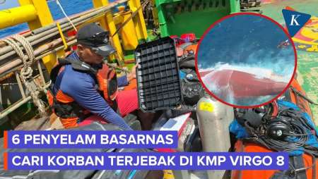 6 Personel Basarnas Special Group Menyelam ke Dalam KM Virgo