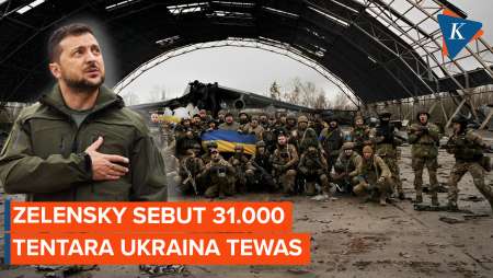 Zelensky Sebut 31.000 Tentara Ukraina Tewas Dalam Perang