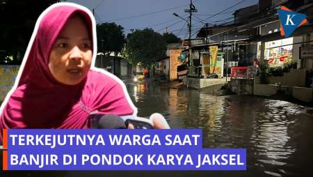 Warga Terkejut Usai Banjir Di Pondok Karya Jaksel: Udah Kayak Kolam Renang