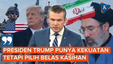 Menhan AS Sebut Trump Kasihani Iran, Klaim Teheran Memohon Gencatan Senjata