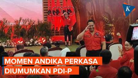 Momen Andika Perkasa Berdiri dan Hormat Saat Diumumkan PDI-P untuk Jateng