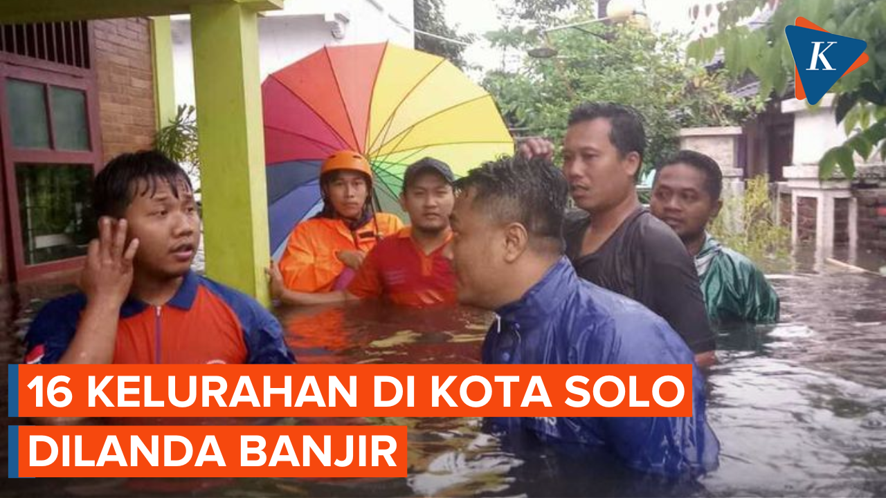 Hujan Selama 8 Jam Total 21.846 Warga di 16 Kelurahan di Kota Solo Dikepung Banjir