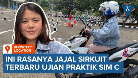 Menjajal Sirkuit Ujian Praktik SIM C Terbaru, Tanpa Lintasan Zig-zag…