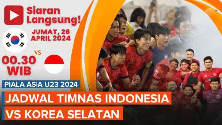 Jadwal Timnas U23 Indonesia Vs Korsel di 8 Besar Piala Asia u23