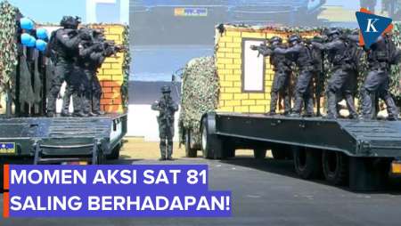 Saling Berhadapan! Aksi Sat 81 Gultor Kopassus Adu Akurasi Tembakan