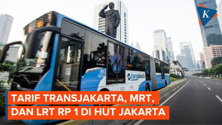 Kamis Besok, Tarif Transjakarta, MRT, dan LRT Jadi Rp 1